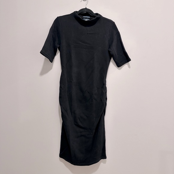 Carry, maternity dress, black, size M, ruched side, good condition - Picture 2 of 3